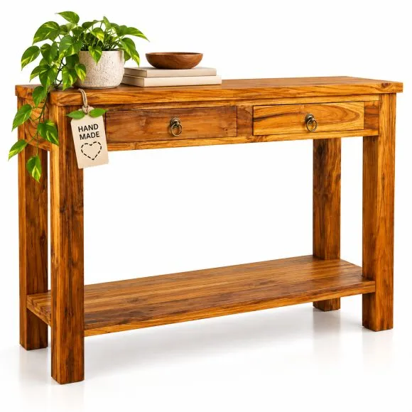 Java Teakholz-Anrichte mit Ablage, im rustikalem Design,  Nr.312