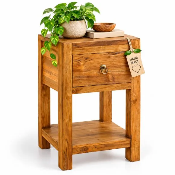 Java Nachtschrank, hohes Schr�nkchen aus Teakholz, Nr.361