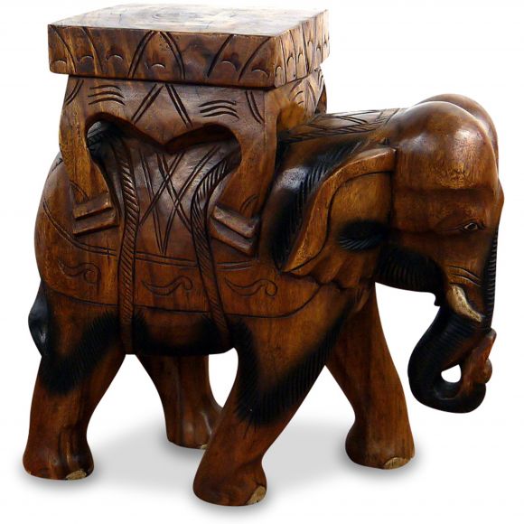 Gigantischer Deko Elefant aus Holz, groß