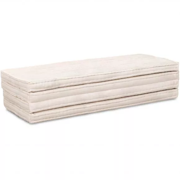 (B-Ware) Nr. 601 Kapok Klappmatratze, 140 cm breit (Creme)