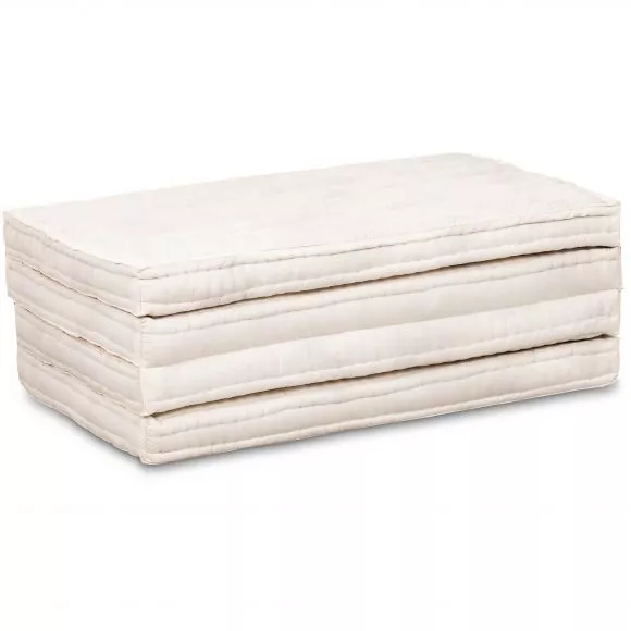 (B-Ware) Nr. 521 Kapok Klappmatratze, 90 cm breit (Creme)