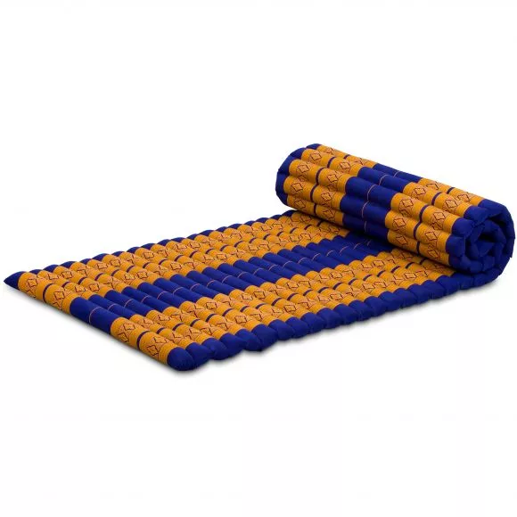 Kapok Rollmatte, 75 cm breit (Blau/Gelb)