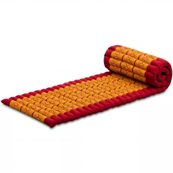 Kapok Rollmatte, 50 cm breit (Rot/Gelb)