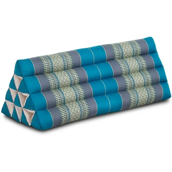 (B-Ware) Nr. 705 Kapok Dreieckskissen breit (Hellblau)