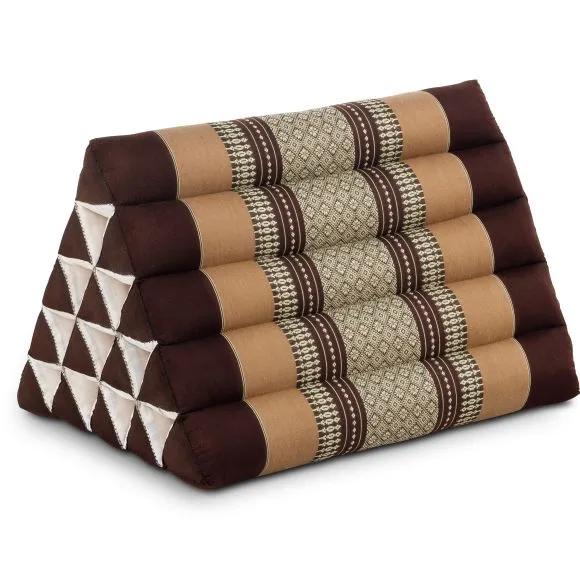 Kapok Dreieckskissen hoch, Classic (Braun)