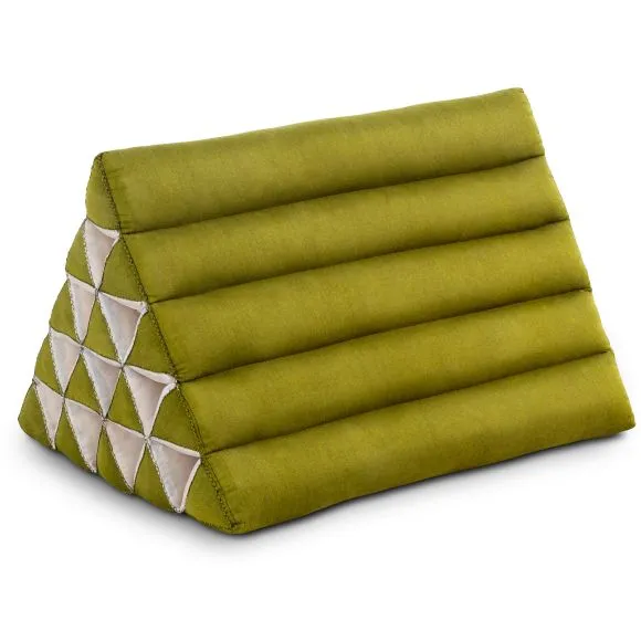 Kapok Dreieckskissen hoch, Basic (Gr�n Uni)