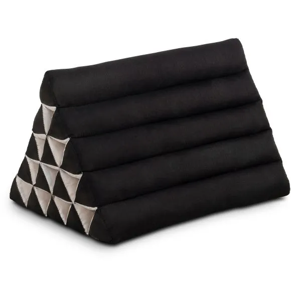 Kapok Dreieckskissen hoch, Basic (Schwarz Uni)