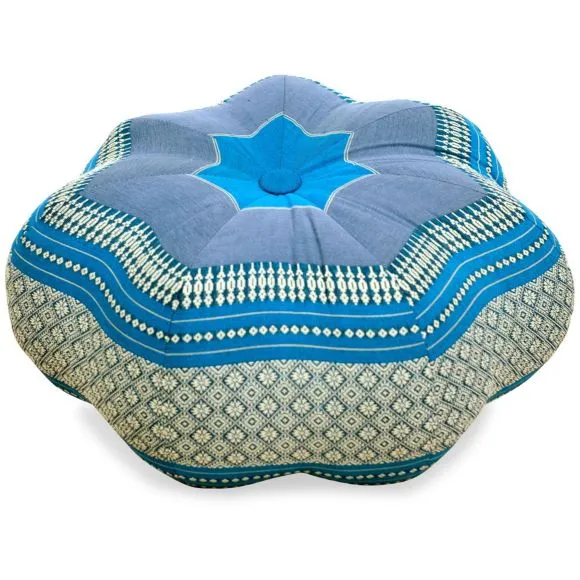 (B-Ware) Nr. 703 Kapok Zafukissen Stern gro (Hellblau)