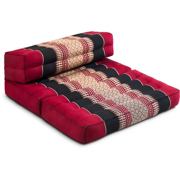 Kapok St�tzkissen faltbar (Rot/Schwarz)