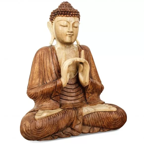 Ruheausstrahlender Buddha aus Bali, Uttarabodhi Mudra, gro