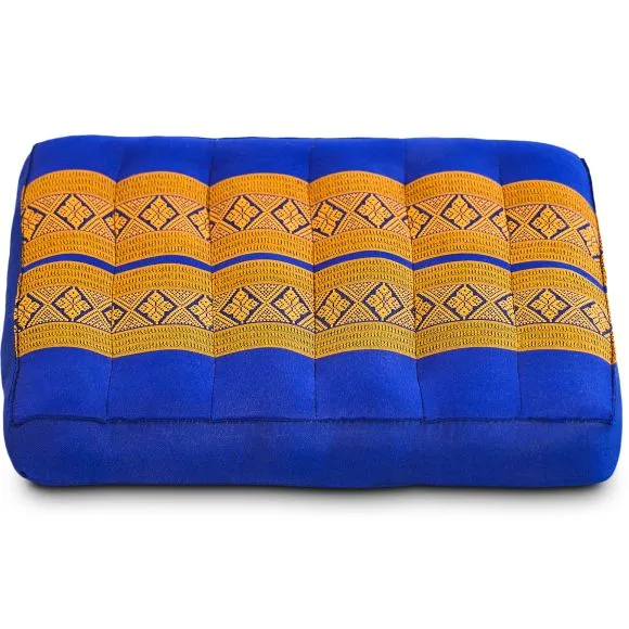 Kapok Sitzkissen 35 cm (Blau/Gelb)