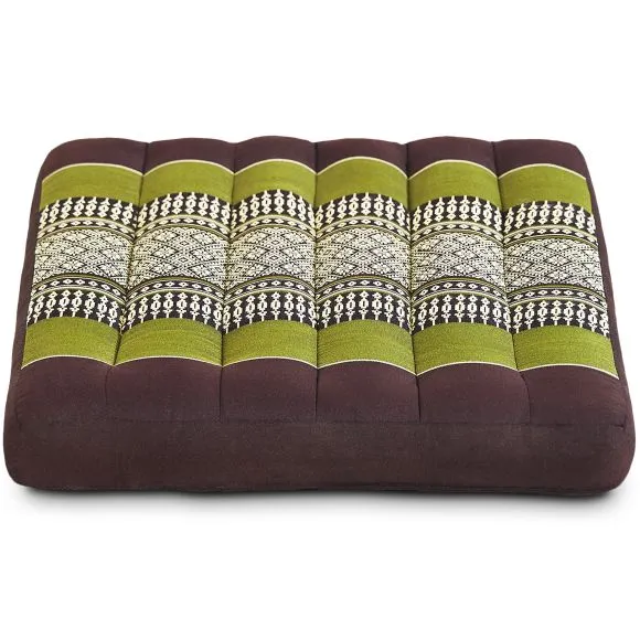 Kapok Sitzkissen 35 cm (Braun/Gr�n)