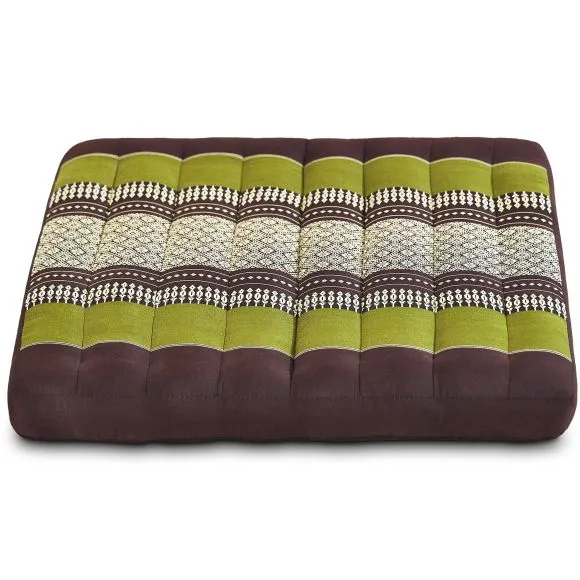 Kapok Sitzkissen 50 cm (Braun/Gr�n)
