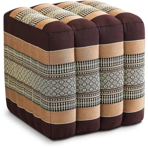 Kapok W�rfelkissen (Braun)