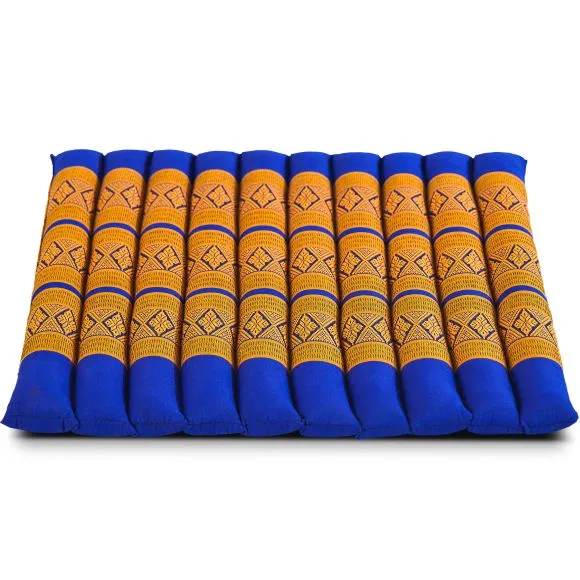 Kapok Steppkissen 50 cm (Blau/Gelb)