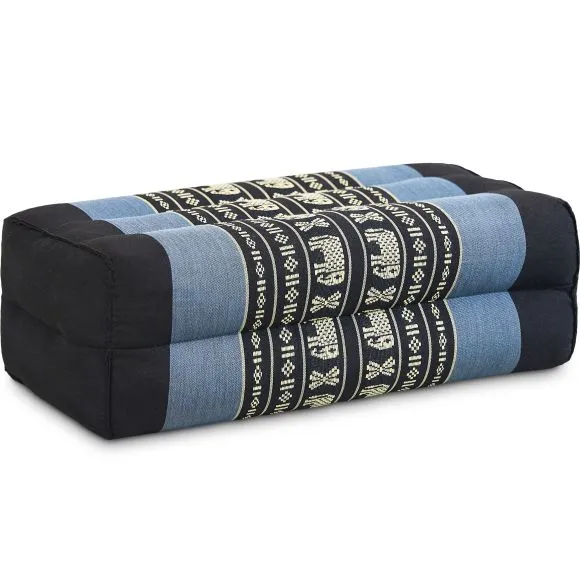 Kapok St�tzkissen, Classic (Blau/Elefanten)