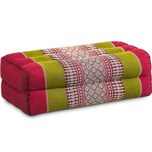 Kapok St�tzkissen, Classic (Rot/Gr�n)