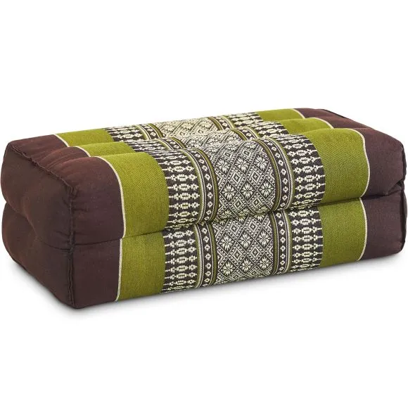 Kapok St�tzkissen, Classic (Braun/Gr�n)