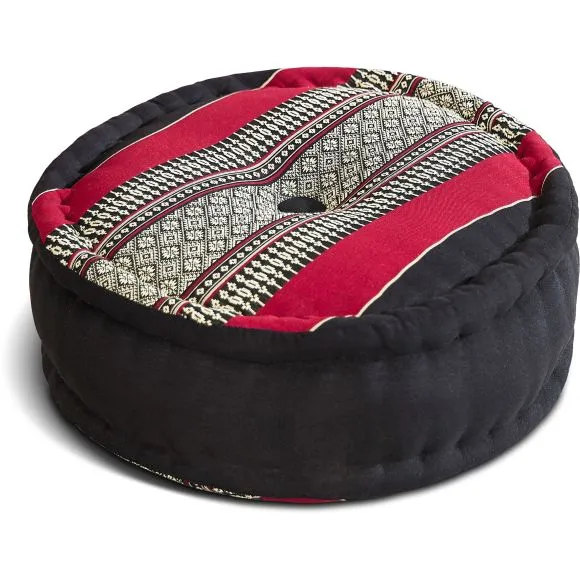 Kapok Zafukissen gro�, Classic (Schwarz/Rot)