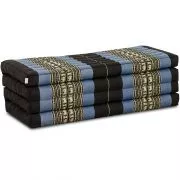 Kapok Klappmatratze, 110 cm breit, Classic (Blau/Elefanten)