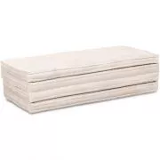 Kapok Klappmatratze, 120 cm breit (Creme)