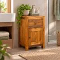 Java Teakholz-Nachtschrank, im rustikalen Design,  Nr.308