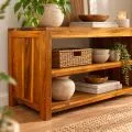 Java Teakholz-Sideboard (offen), im rustikalem Design,  Nr.310