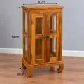 Java Teakholz-Vitrine, im rustikalem Design,  Nr.311