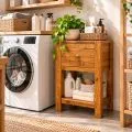Java Nachtschrank, hohes Schr�nkchen aus Teakholz, Nr.361