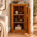 Java Eckschrank aus buntem, recycelten Teakholz/Bootsholz, Nr.374