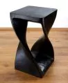 Massivholzs�ule, gedreht SCHWARZ (50�cm H�he)