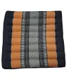 (B-Ware) Nr. 724 Sitzkissen 50x50 (Schwarz/Orange)