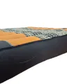 (B-Ware) Nr. 724 Sitzkissen 50x50 (Schwarz/Orange)