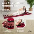 Kapok Rollmatte, 50 cm breit (Rot/Elefanten)