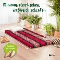 Kapok Klappmatratze, 80 cm breit, Classic (Rot/Elefanten)