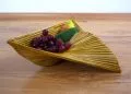Bambus  Obstschale, Dekoschale  (Dreieck)