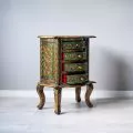 Asiatische Kommode mit Elefanten- und Glasmosaikverzierungen, Nr.34