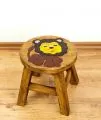 Massivholz Kinderhocker kl. braver L�we