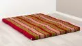 Kapok Klappmatratze, 140 cm breit, Classic (Rot/Grn)