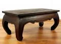 Asiatischer Opiumtisch, 80 x 40 cm (Braun)