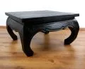 Klassischer Opiumtisch, 86 x 86 cm (Schwarz)