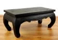 Asiatischer Opiumtisch, 80 x 40 cm (Schwarz)