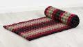 Kapok Rollmatte, 75 cm breit (Schwarz/Rot)