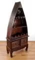 Weinflaschenschrank Boot , braun, Vinothek, aus Bali (Indonesien)