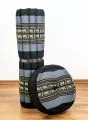 Kapok Meditationskissen Set XL (Blau/Elefanten)