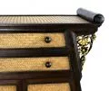 Asiatischer Massivholzschrank mit Rattan verziert, Nr.4