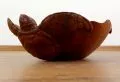 Balinesische Schildkrtenschale aus Holz als Obst- u. Gebckschale