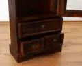 Balinesische Vitrine mit drei Schubladen in der Farbe braun, Nr.231