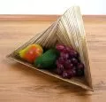 Bambus  Obstschale, Dekoschale  (Dreieck)
