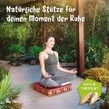Kapok Bodensitzkissen, Deluxe (Rot/Elefanten Seide)